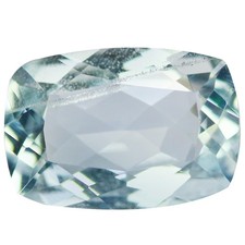 1.34 Ct World class Perfect Cushion 8.9 x 6.1 MM Blue Brazil Natural Aquamarine
