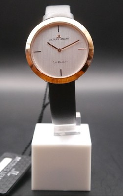 JACQUES LEMANS Damenuhr La Passion Lederarmband massiv Edelstahl ip-rosé 1-2031G