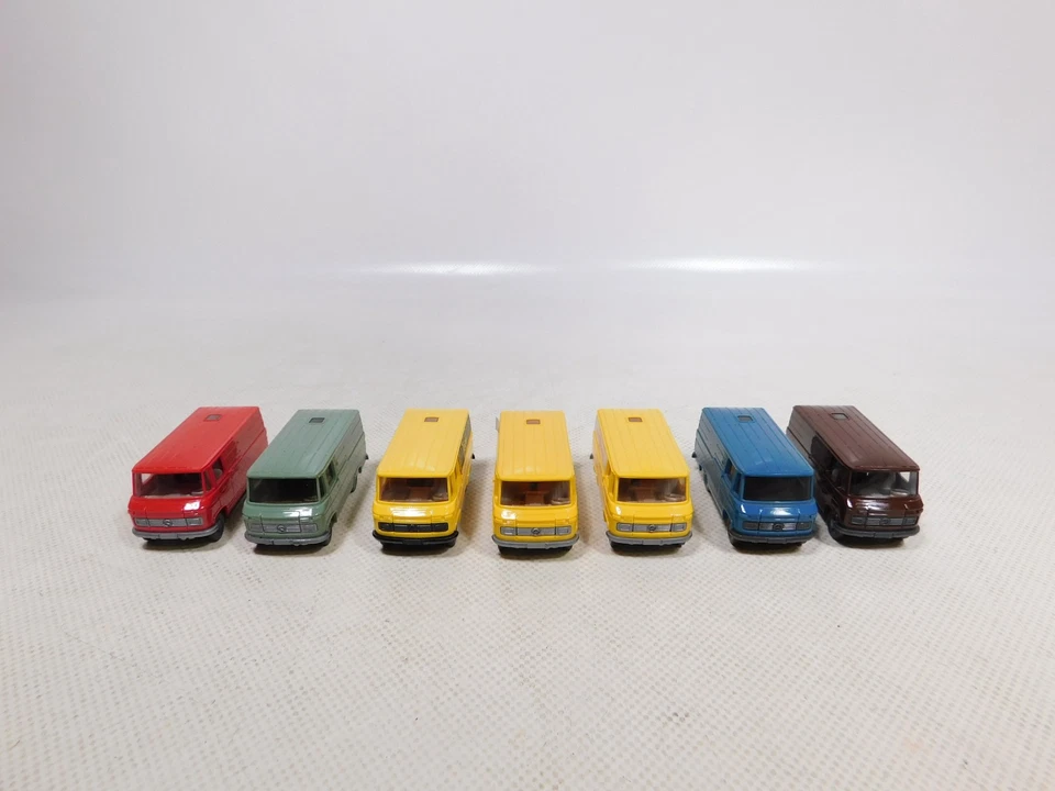 Wiking 1:87 H0 7x Furgone Mercedes MB 406 Shell Tegel ecc Sg / Mint # EG764-0,5 - Immagine 4 di 4