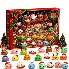 2026 Christmas Advent Calendar 24 Day Dumpling Ornament Countdown Gift Box