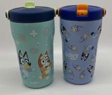 2x Zak Designs Bluey 14 Oz Stainless Steel Double Wall Sutton Grip Tumbler