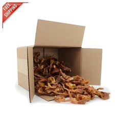 All-Natural Roasted Pig Ears Dog Treats - Ideal Chews for Aggressive Chewers