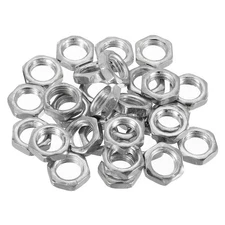 20pcs M12x1.5 Steel Hex Nuts Hardware Nuts Screw Bolt Fasteners 5mm High