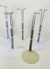 Lot of 5 Metal Doll Stands Fits 12" to 14" Dolls 4" Base 7" to 10" Tall