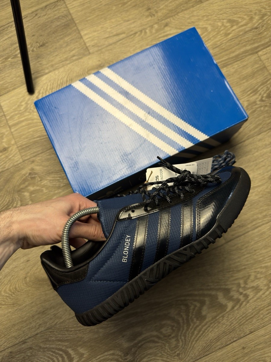 Size 8 - Blondey McCoy x adidas Gazelle Indoor Mineral Blue Black