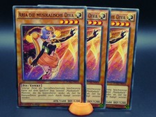 Yugioh Playset 3x Aria die musikalische Diva DUEA DE014/ Common/ Excellent/ DE.