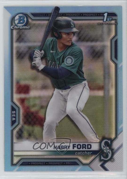 2021 Bowman Draft Chrome Sky Blue Refractor Harry Ford #BDC-1 0uh1