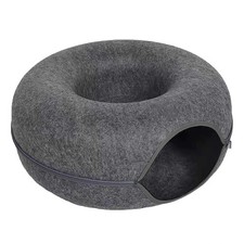 Cat Cave EXTRA LARGE Cat Tunnel Bed Indoor Cats,Cat Donut
