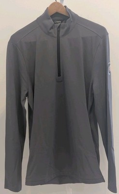 Cuts Clothing Concorde 1/4 Zip Shirt Men L Grey Pullover Pocket Performance NWT
