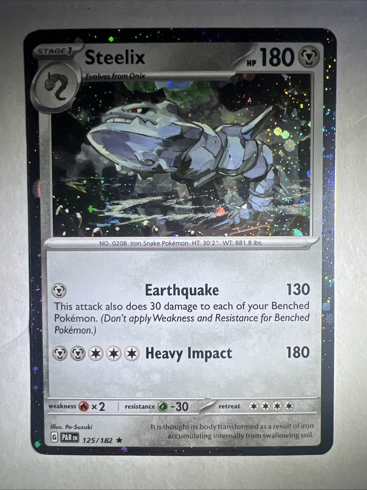Steelix - (Cosmos Holo) 125/182 Miscellaneous Cards & Products Holo