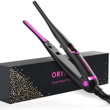 Small Flat Iron for Short Hair 3/10 Inch Pencil Hair Straightener Travel Mini