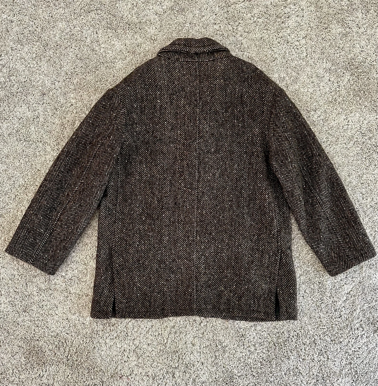 Vintage Eddie Bauer Herringbone Wool-Blend Jacket — Made in USA - product detail image 10