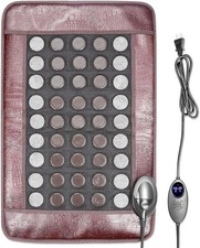 Far Heating Pad for Back and Shoulder, Jade  Tourmaline Stones, EMF-Reducing...