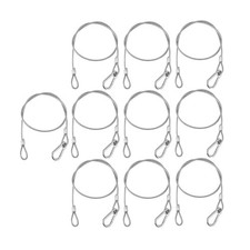 MFL. Stage Lights Safety Cables 110 lb Load Duty 31.5'' Stainless Steel Rope ...