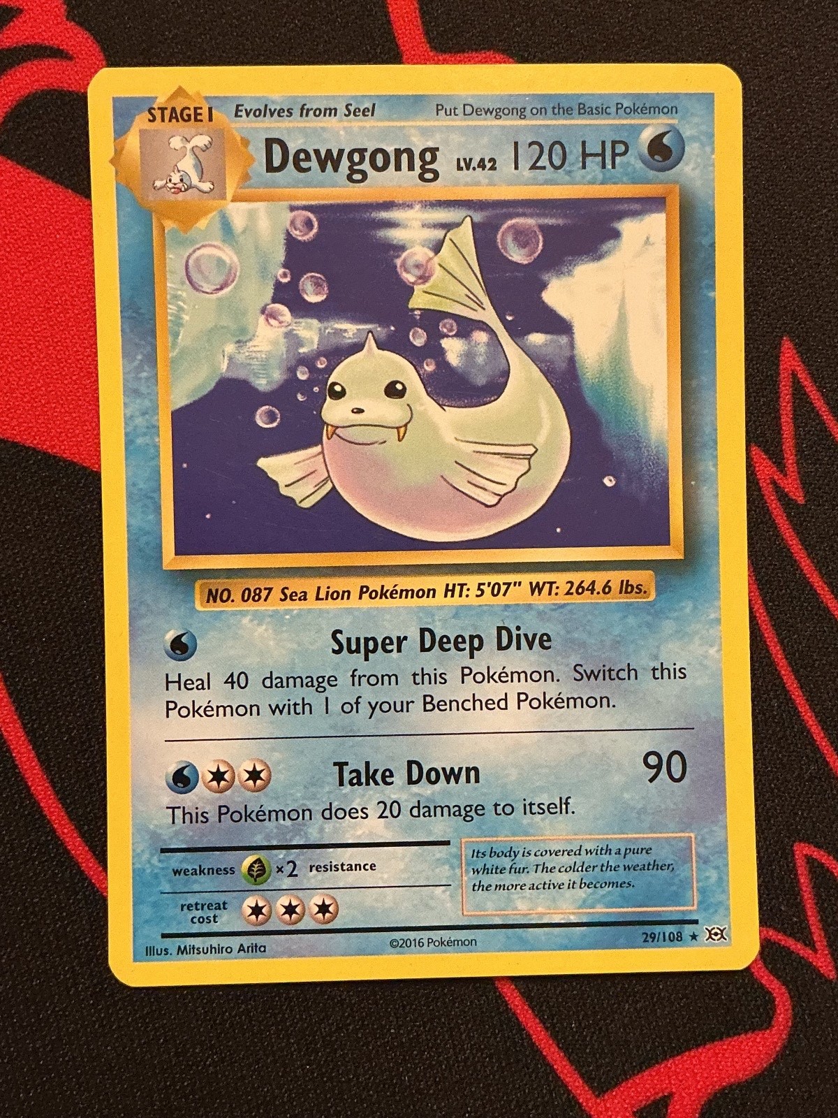 Dewgong 29/108 Rare Evolutions Pokemon Lightly Played