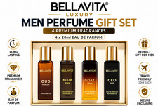 Bella Vita Men Perfume Gift Set 4x 20ml KLUB OUD CEO GOAT Woody Citrus exp 2028