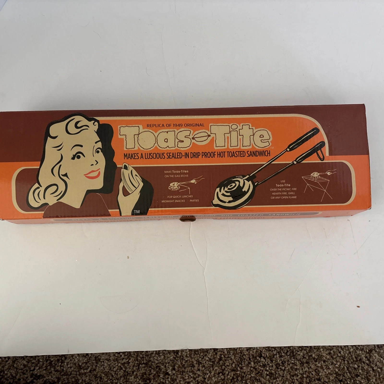 TOAS-TITE Drip Proof Sandwich Maker Replica of 1949 OriginalNew Open Box USA
