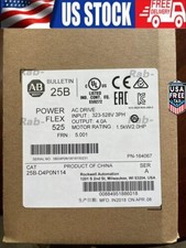 New Allen Bradley 25B-D4P0N114 /A Powerflex 525 AC Drive 2HP Surplus SEALED