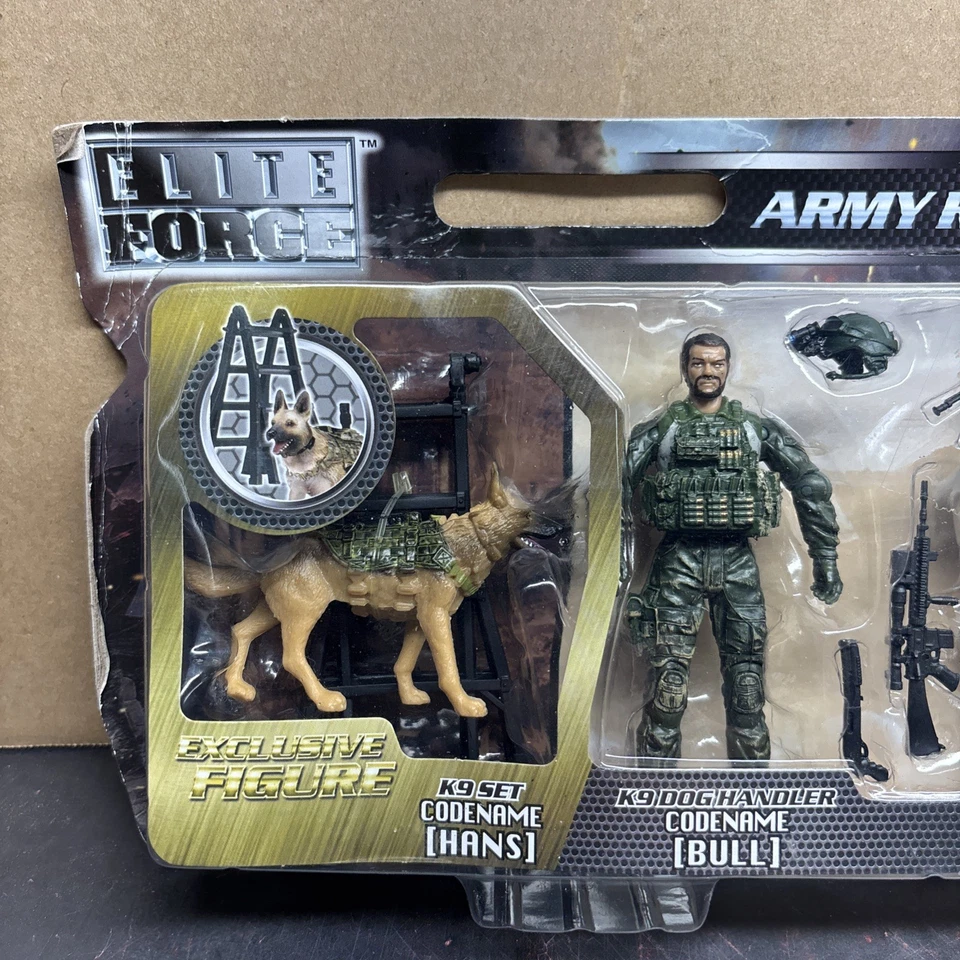 BBi Elite Force escala 1:18 1/18 Army Rangers paquete de 4 conjunto K-9 sellado nuevo stock antiguo Foto 3 de 4