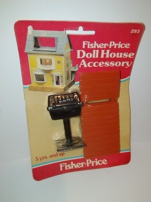 Vtg 1978 Fisher-Price Doll House Accessory 293 BBQ Lounge Chair Patio Furniture