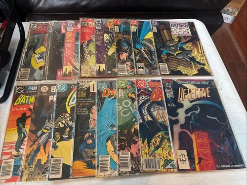 Batman Detective and More DC Comics Lot of 16 Vintage  (1980-1990s)
