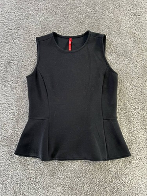 #ad Spanx Shirt Womens Small Black Tank Top $26.99