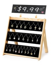 Necklace Display for Vendors, Foldable Jewelry Display Stand for Selling 66 N...