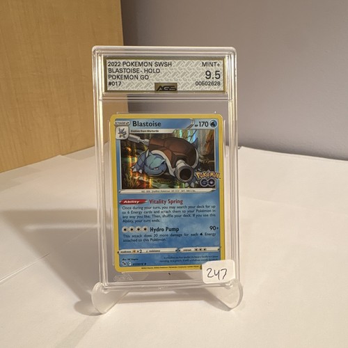 The Pokémon Company Blastoise 017/078 Pokémon GO Reverse Holo AGS Graded
