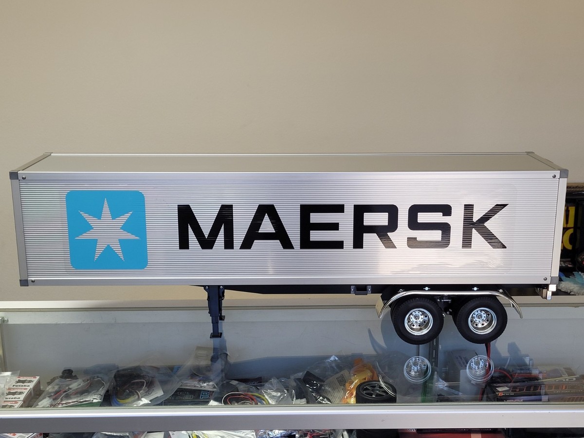 Custom Tamiya R/C 1/14 Semi Trailer Truck Box Container