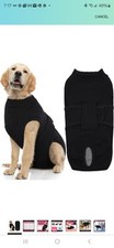 FUAMEY Dog Recovery Suit, One peice Pet Bodysuit Alternative to Cone, Black XL