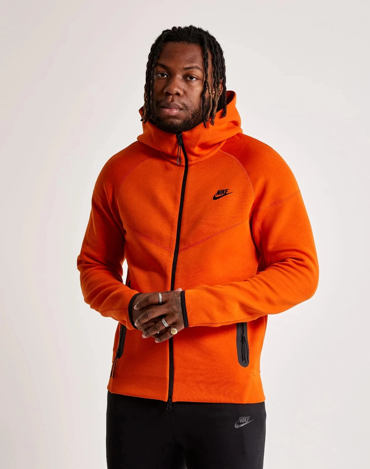 Nike Sportswear Tech Fleece Windrunner Orange Size M BNWT FB7921 893 MENS