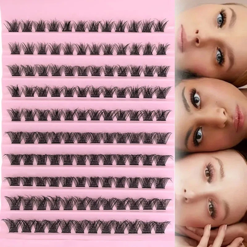 DIY Eyelash Extension Kit Individual Lash Clusters Mixed Length False Eyelashes - product detail image 7