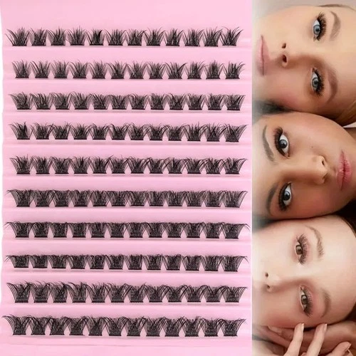 DIY Eyelash Extension Kit Individual Lash Clusters Mixed Length False Eyelashes image 7