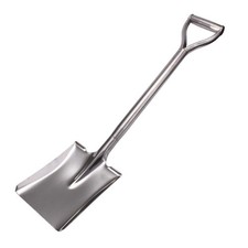 31.5 Inch Flat Head Garden Shovel, D Handle Square Flat Spade Shovel for Gard...