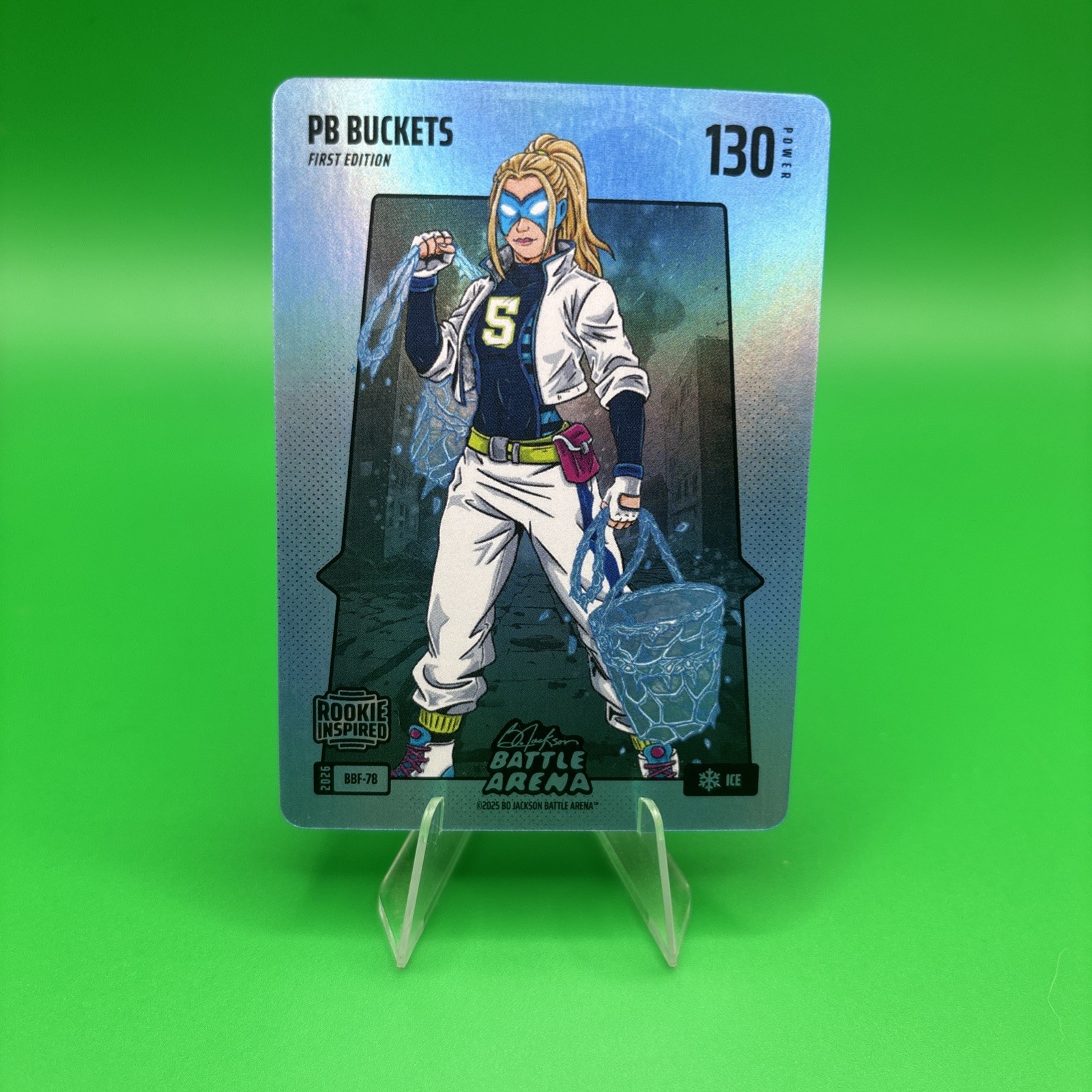 2026 Bo Jackson Battle Arena PB Buckets Rare Blue Battlefoil Ice #BBF-78 Paige