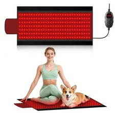 Red Light Therapy Mat, 2in1 LEDs 660nm 850nm Red Light Therapy Blanket, Premi