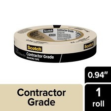 Scotch 2020 Contractor Grade 0.94-Inches x 60 Yard s Masking Tape