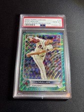2022 Topps Chrome Kyle Muller Aqua Wave Refractor/199 PSA 10 Braves