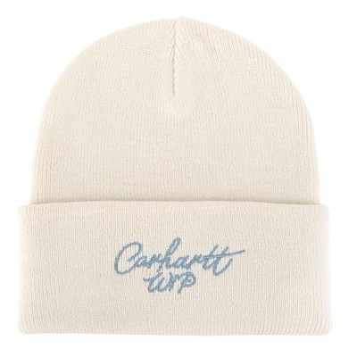 Carhartt WIP Signature Beanie natural beige - Unisex Winter Mütze mit Umschlag