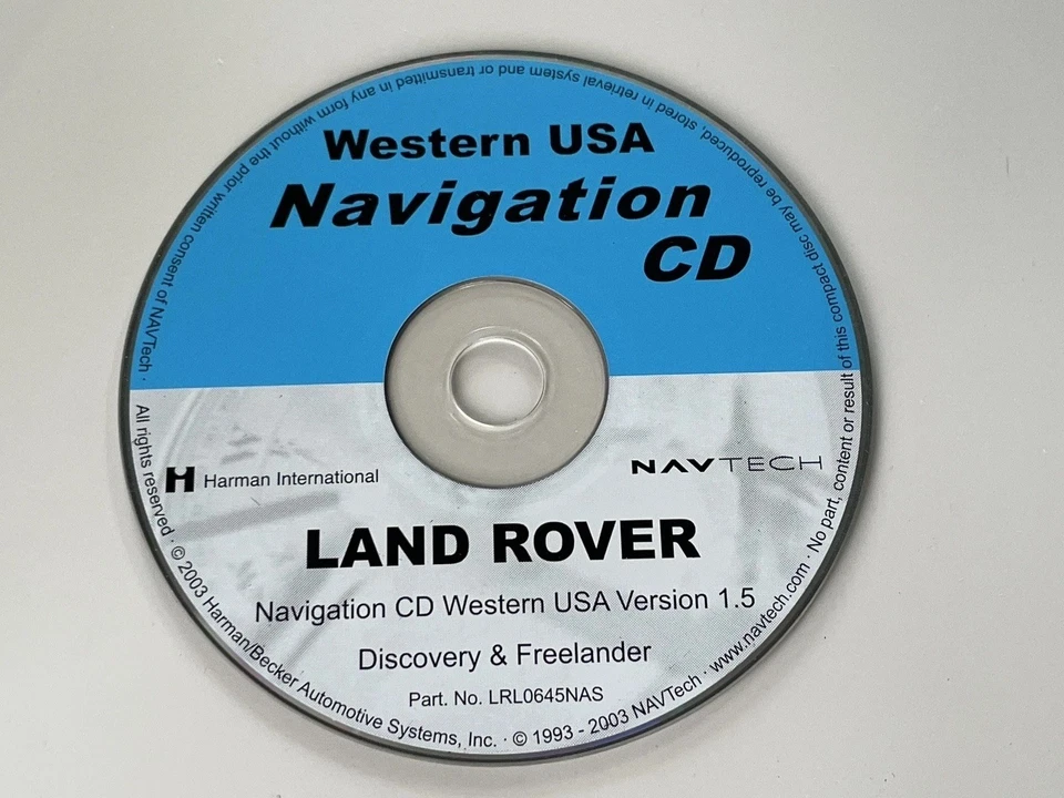 2002 2003 2004 2005 Land Rover Freelander Discovery II Navigation CD WESTERN MAP - Image 3 of 4