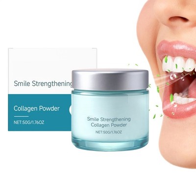 Collagum Smile Strengthening Odor Removal Mouth Cleaner Brighter Teeth Powder-