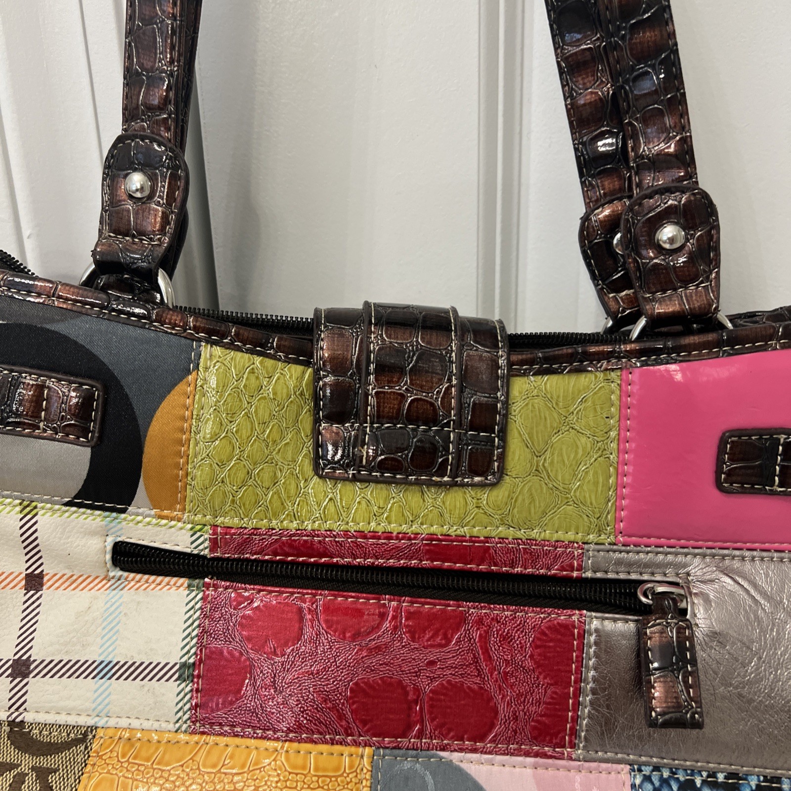 Multicolor Patchwork Purse - image 3