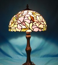 Dale Tiffany Rose Stained Glass Table Lamp