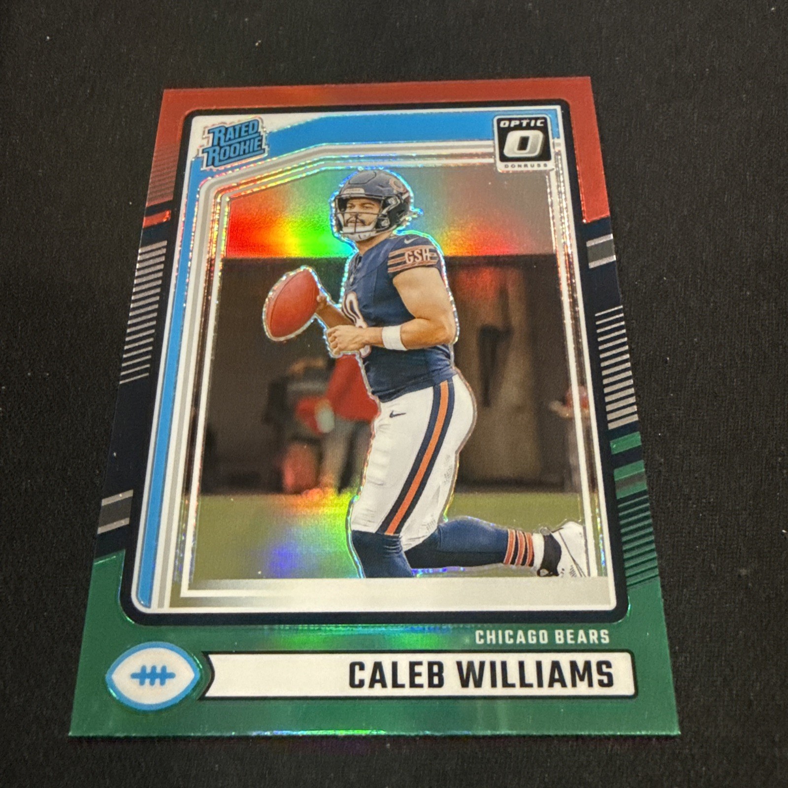 2024 Donruss CALEB WILLIAMS Optic Preview Red Green Prizm Rated Rookie #327 F220
