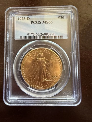 1923-D Saint-Gaudens Double Eagle — photo from the most recent tracked eBay sale