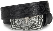 INOGIH For Waist 31''- 34'', Black-retro Bull Head