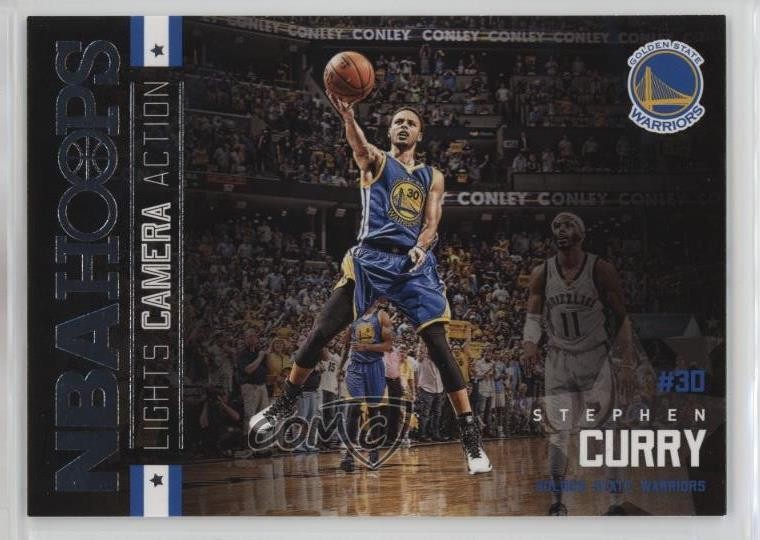 2015-16 Panini NBA Hoops Lights Camera Action Stephen Curry #33 0wl9