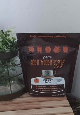 Perk Energy Drink Mix (Variety Pack) 10 Stick Packs 7.2 oz - Exp 03/2029 - New