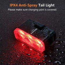 RAVEMEN TR500 Bike Rear Light Rechargeable Auto On Off Brake Detection Taillight