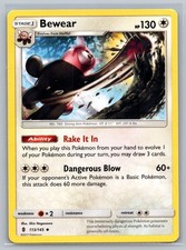 Bewear 113/145 SM - Guardians Rising Uncommon Pokemon Card NM